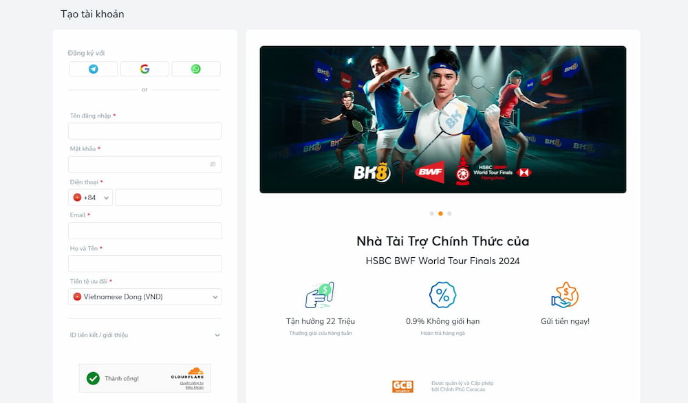 Đăng ký và xác thực tài khoản
