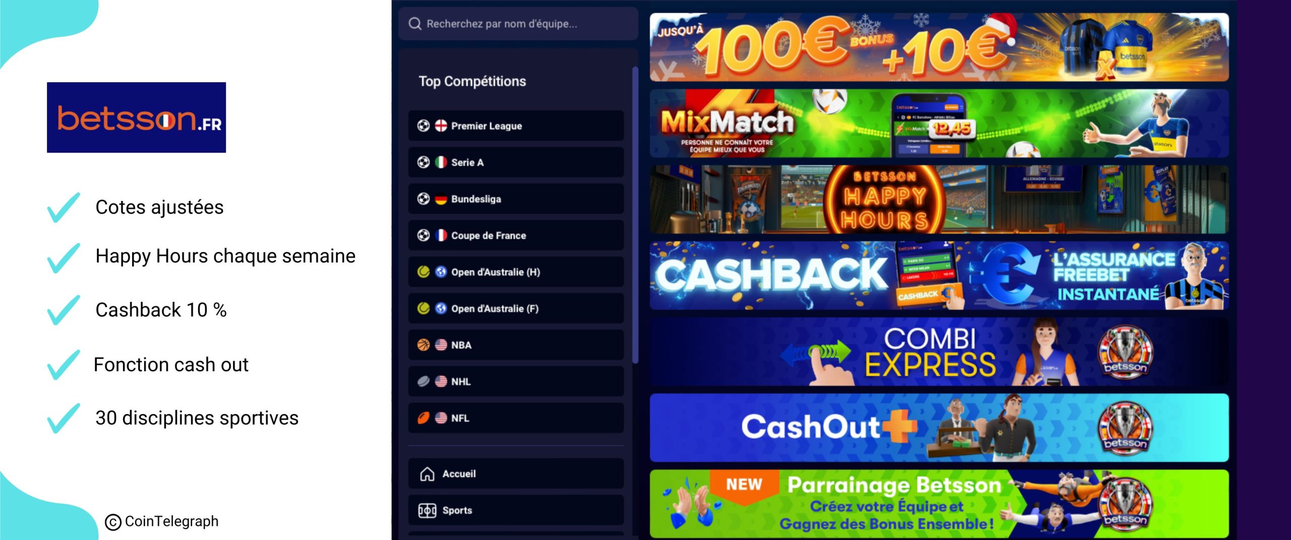 Betsson casino, premier pari jusqu'à 100 €