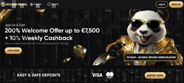 golden panda online stavkovanie