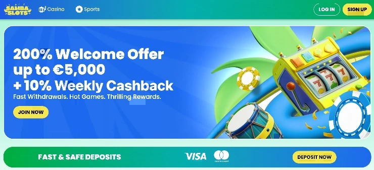 samba slots online stavkovanie