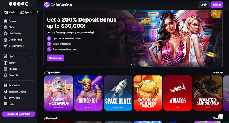 coincasino main page 