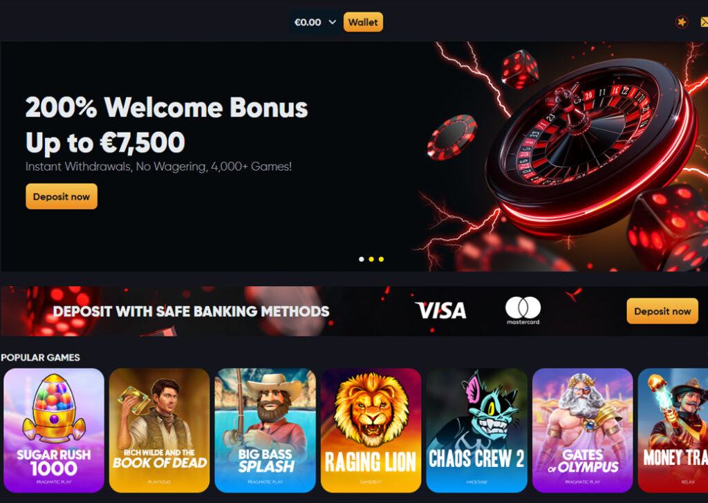 instant casino games welcome bonus