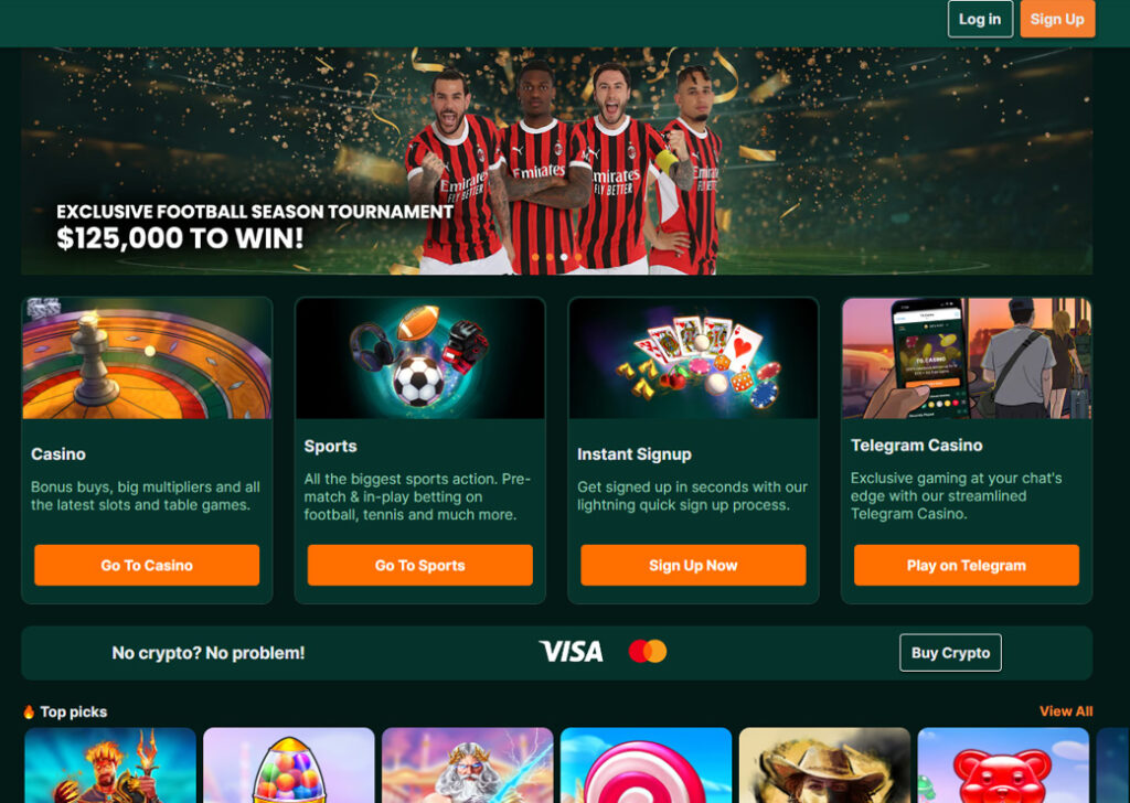 tg casino sponsor and games selection