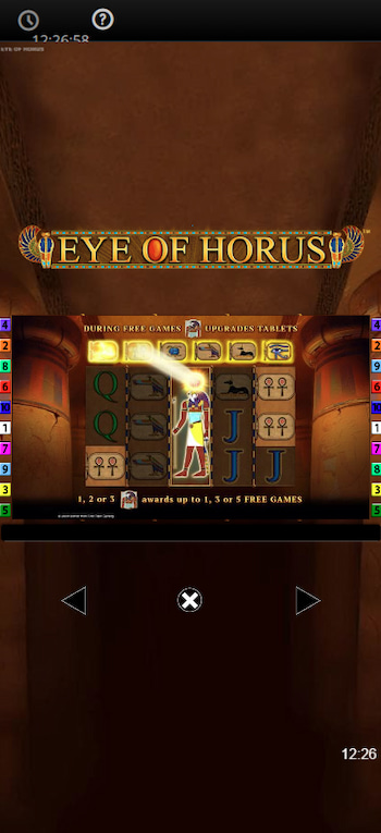 Eye of Horus Slot Bonus Features Mobile