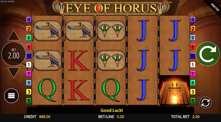 Slot game: Eye of Horus Screen Desktop