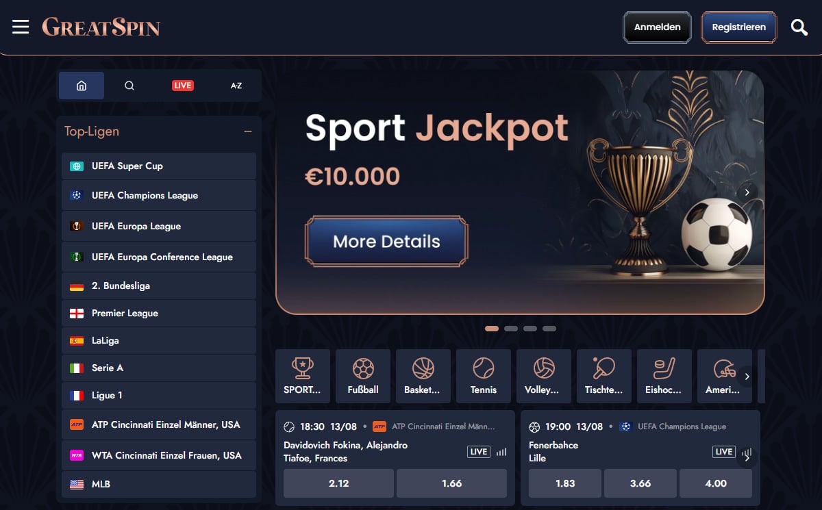 Greatspin-Casino-Sport-1