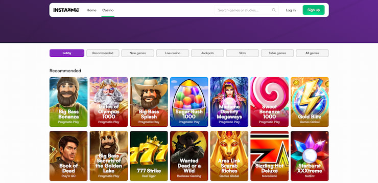 Instaspin casino games library