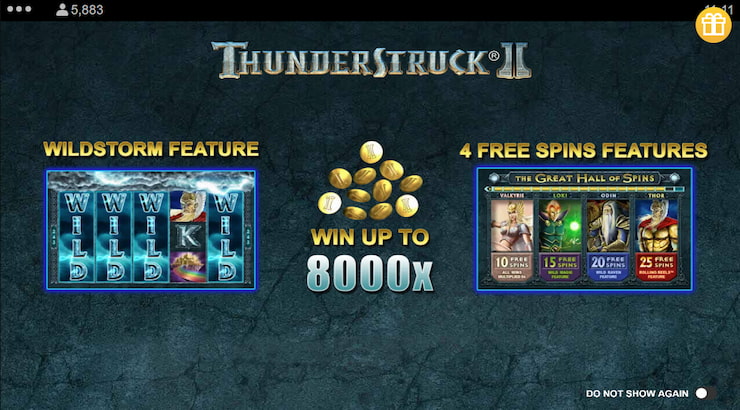 Thunderstruck II Slot Review: Free Spins