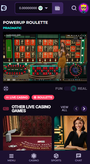 Live roulette table showing the different bet types on the screen with 10 seconds left to bet.