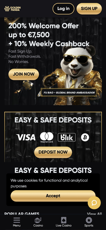 Golden Panda, nieuwe online casino's Nederland