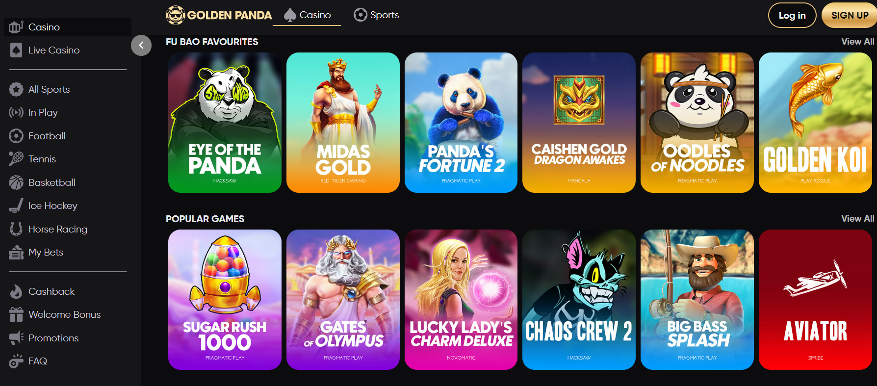 Zahraniční casino Golden Panda