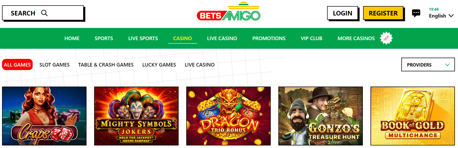 Zahraniční casino Bets Amigo