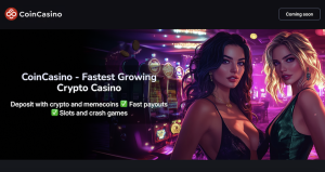 3. CoinCasino – Geriausias pasirinkimas internetiniam pokeriui