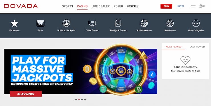 Bovada online casino