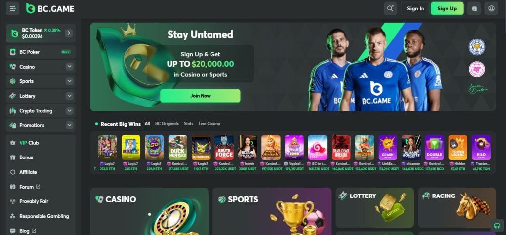 BC.Game casino for VPN users