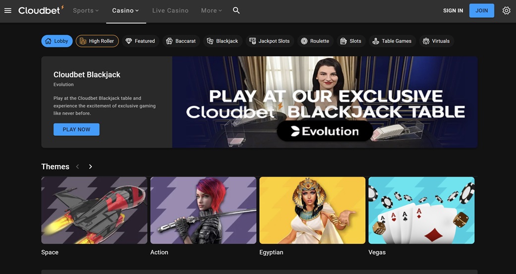 cloudbet casino games