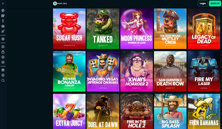 mega dice crypto slots