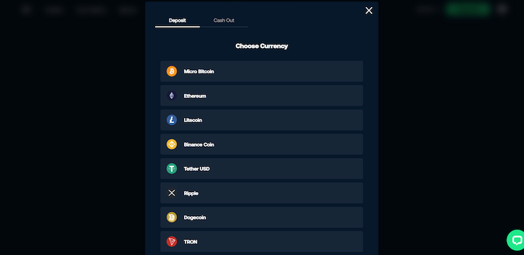 Betpanda deposits page