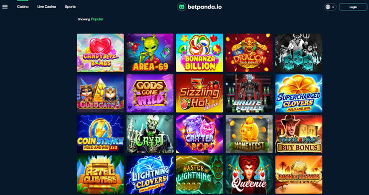 betpanda crypto slot games
