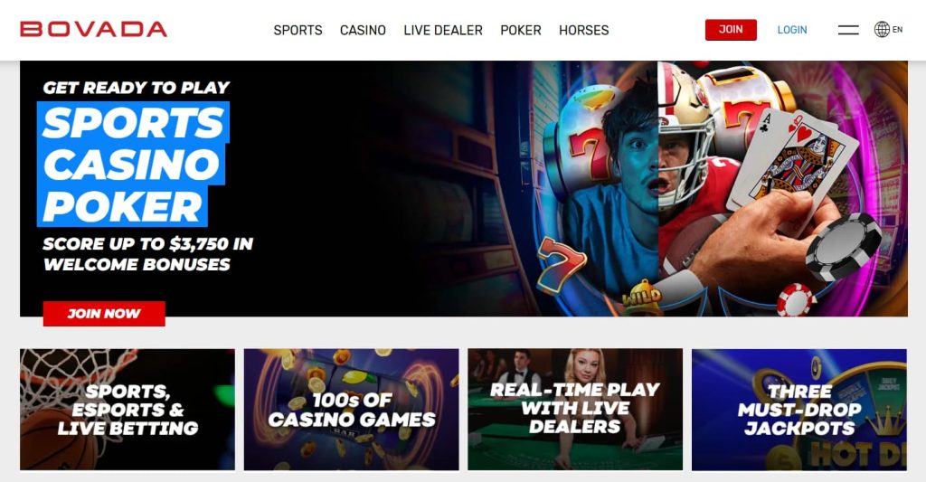 Bovada is a popular alternative to Roobet
