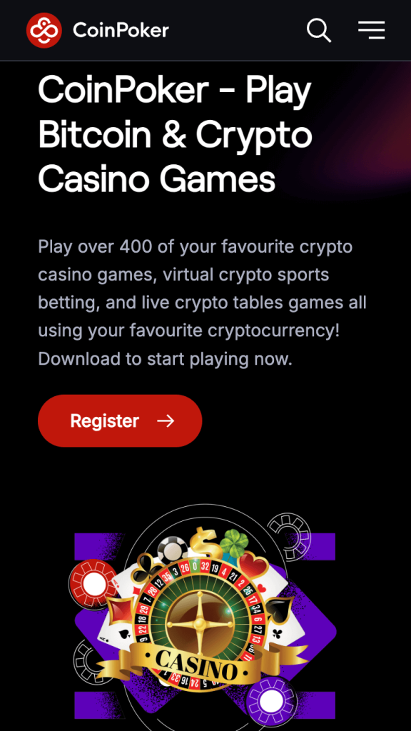 CoinPoker ETH online casino