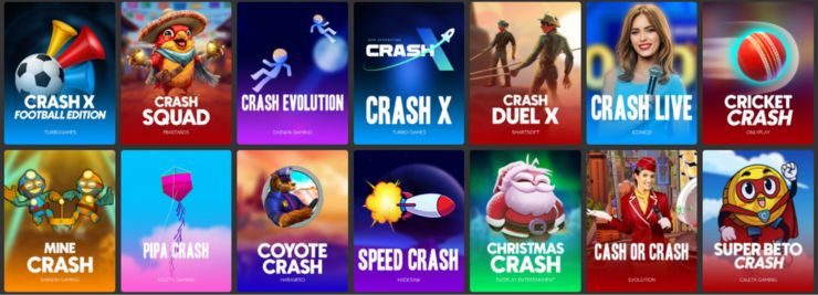 crash casino games list