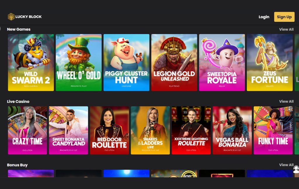 lucky block available games