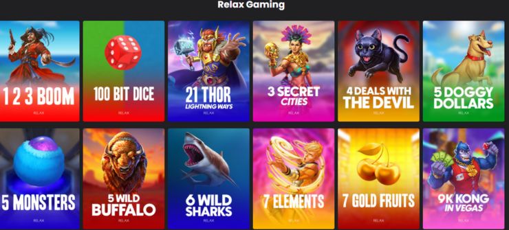 Relax Gaming catalogue