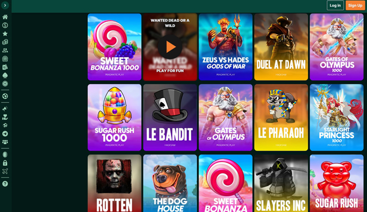 tg casino slot games
