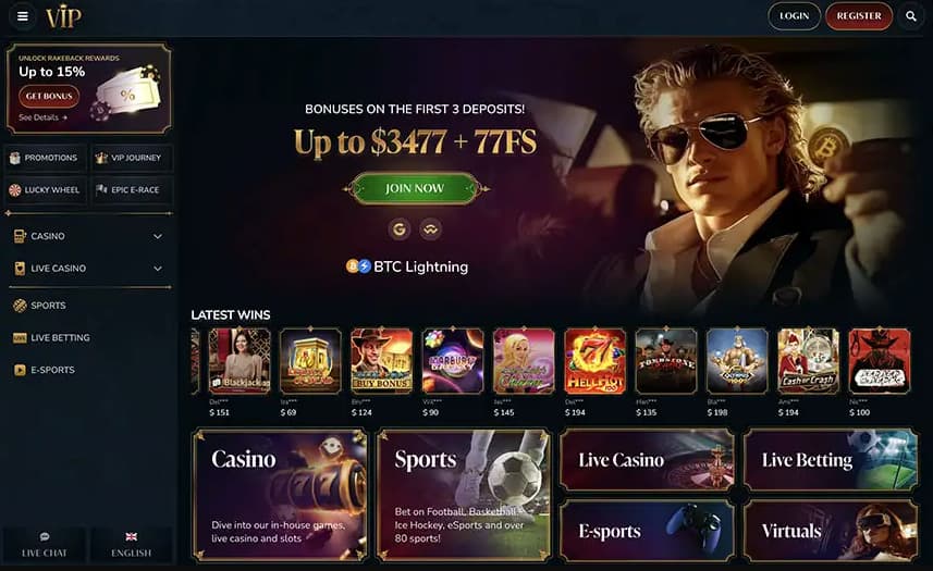VIPCasino fo UK players