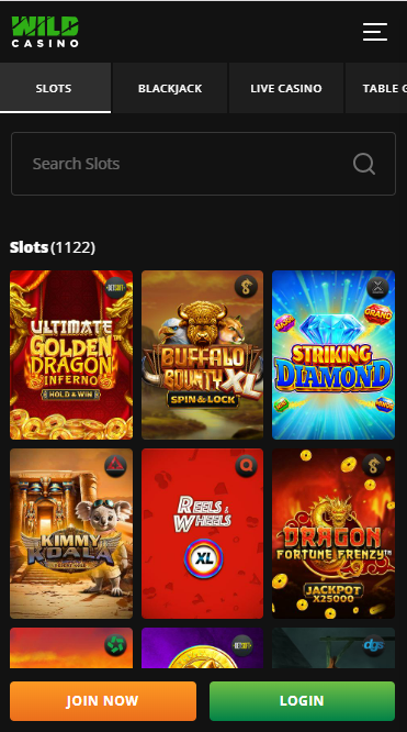 List of wild casino slot games