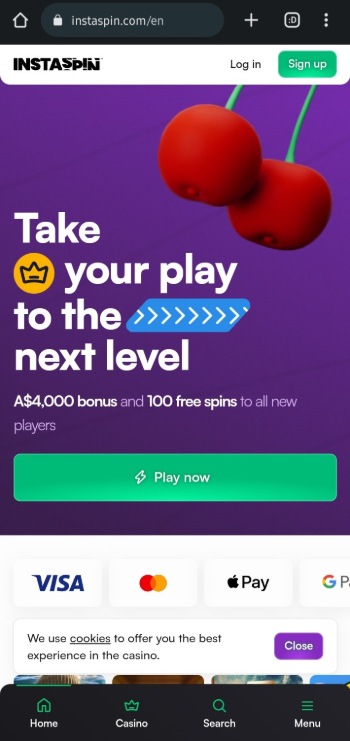 instaspin mobile casino