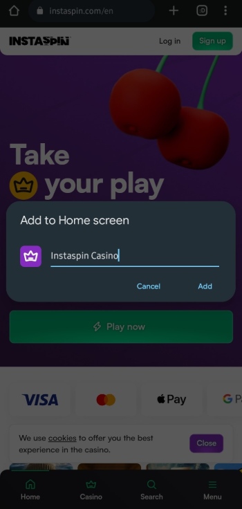web app instaspin AU
