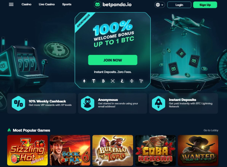 Betpanda, buitenlandse casino
