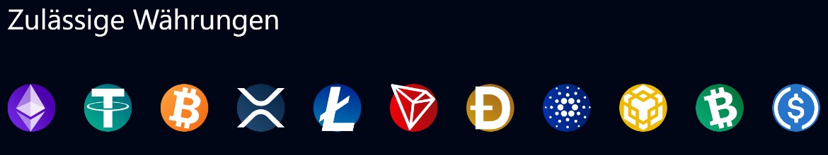 Bets.io-Zahlungsmethoden