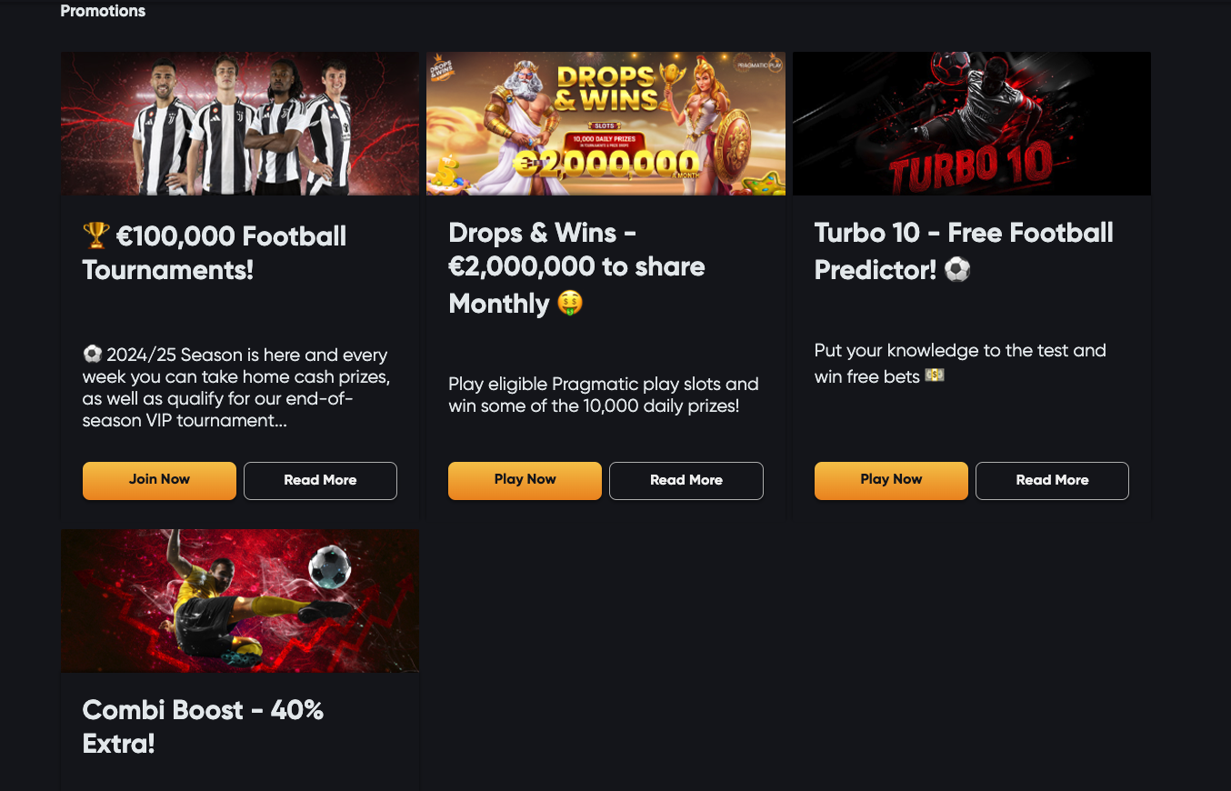 bonus promotions instant casino