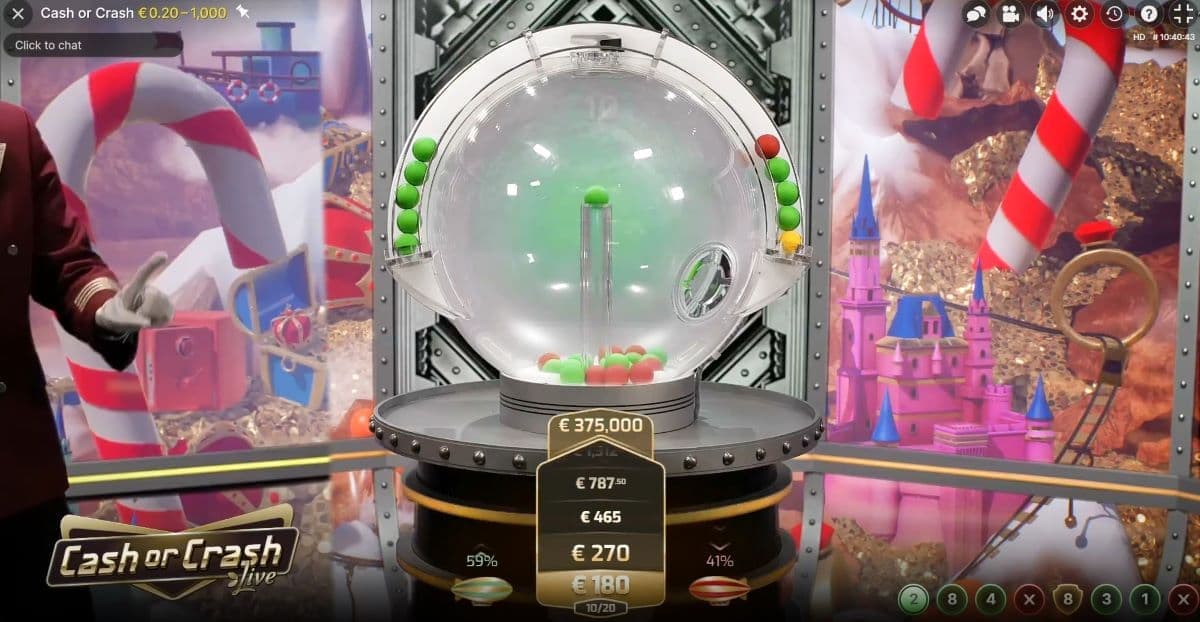 Cash or Crash von Evolution Gaming
