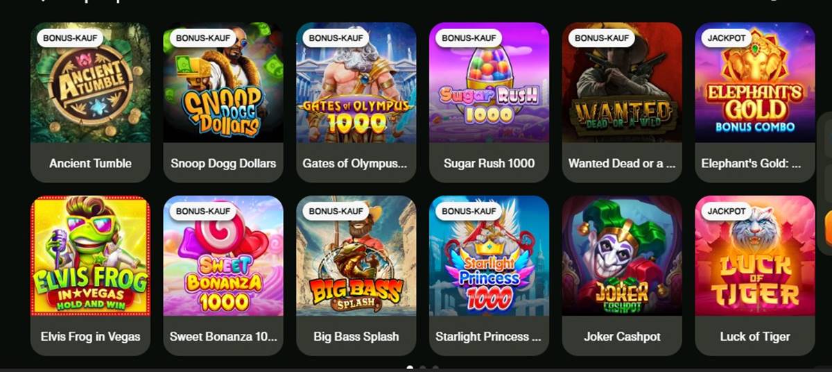 Cashwin-Casino-Spielangebot