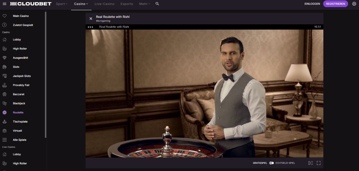Cloudbet Casino Live
