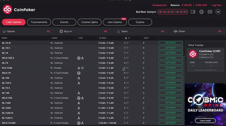 coinpoker AU