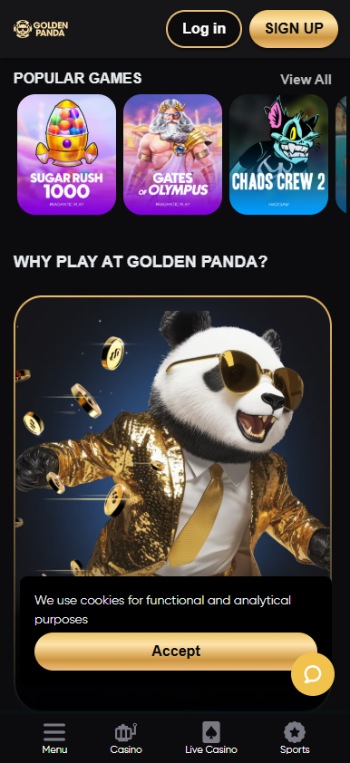golden panda AU casino