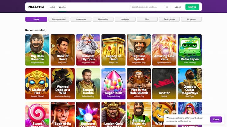instaspin homepage