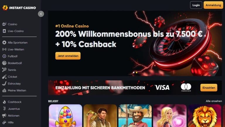 Instant Casino uus kasiino 