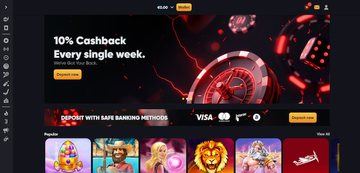 instant casino AU homepage