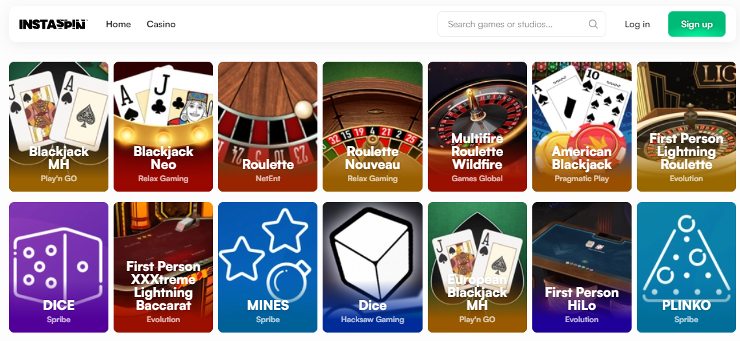 Instaspin Casino Blackjack