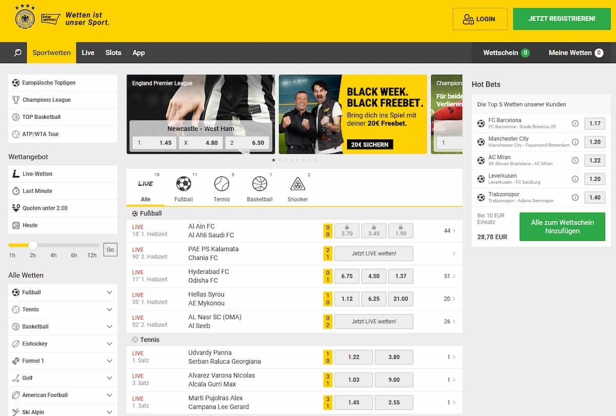 Interwetten Sportwetten