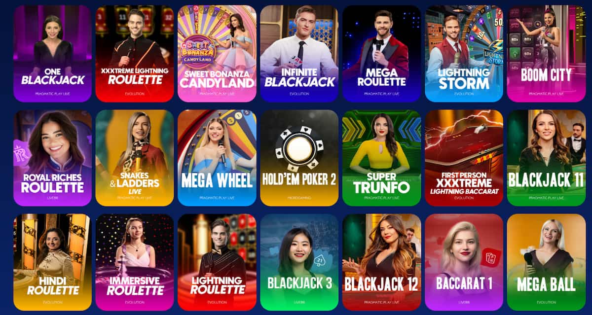 Live Casino bei CoinKings
