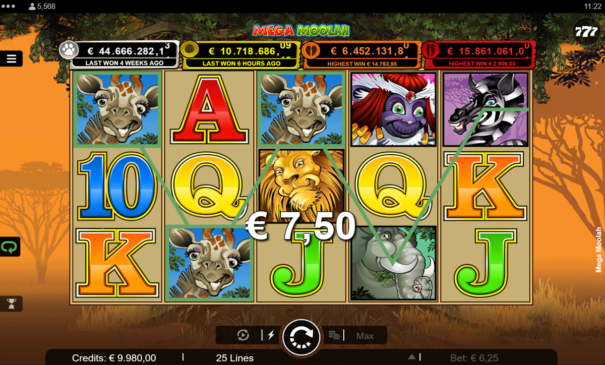 Mega Moolah - Win