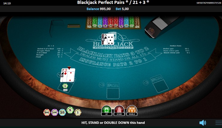 Perfect Pairs Blackjack