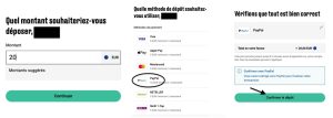 S’inscrire sur un casino PayPal - etape 6